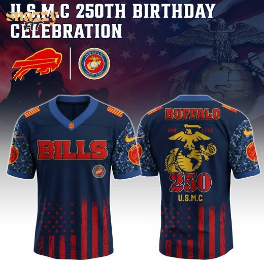 Buffalo Bills US U.S.M.C 250th Birthday Limited Edition Jersey