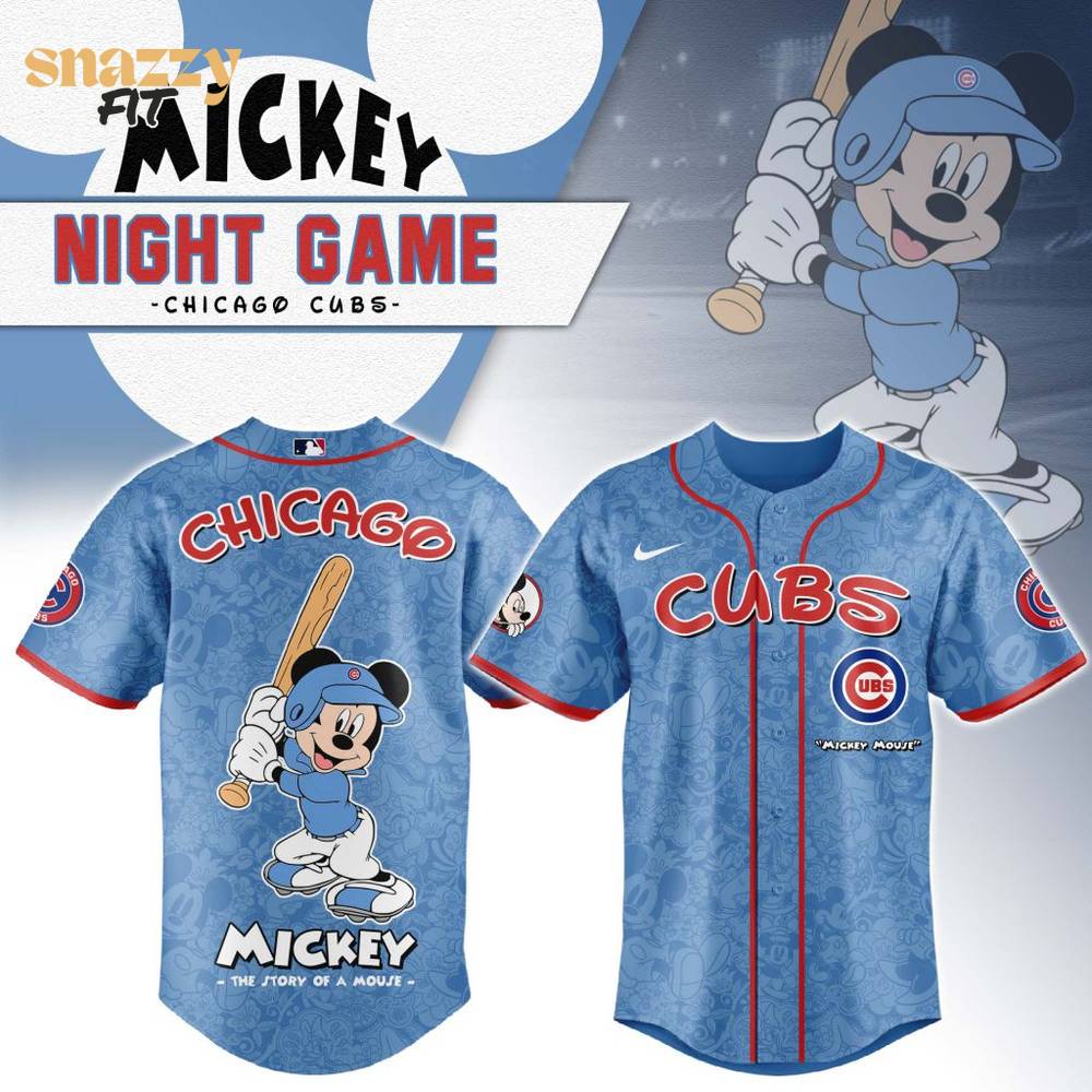 Chicago Cubs Mickey Mouse Jersey Chicago Cubs Mickey Mouse Jersey