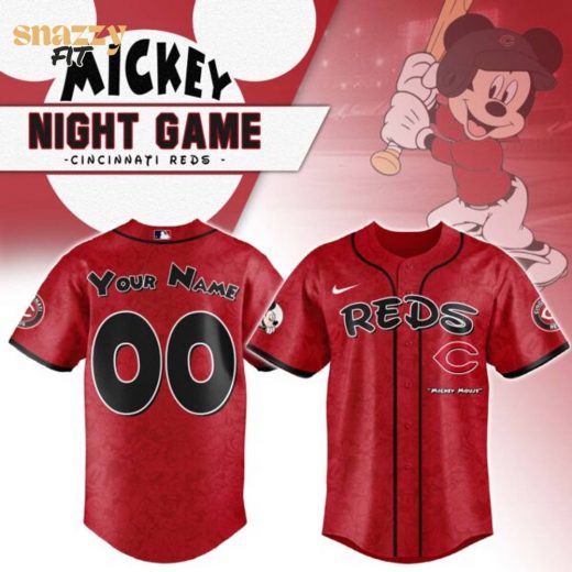 Cincinnati Reds Mickey Mouse Night Game Jersey
