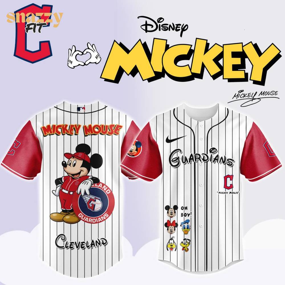 Cleveland Guardians Mickey Mouse And Friends Jersey Cleveland Guardians Mickey Mouse And Friends Jersey