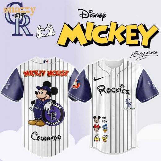 Colorado Rockies Mickey Mouse And Friends Jersey
