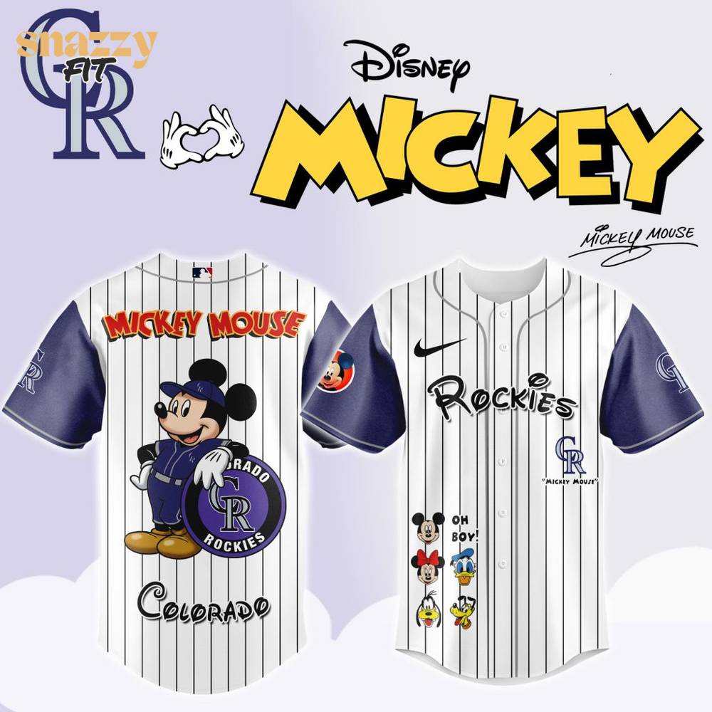 Colorado Rockies Mickey Mouse And Friends Jersey Colorado Rockies Mickey Mouse And Friends Jersey