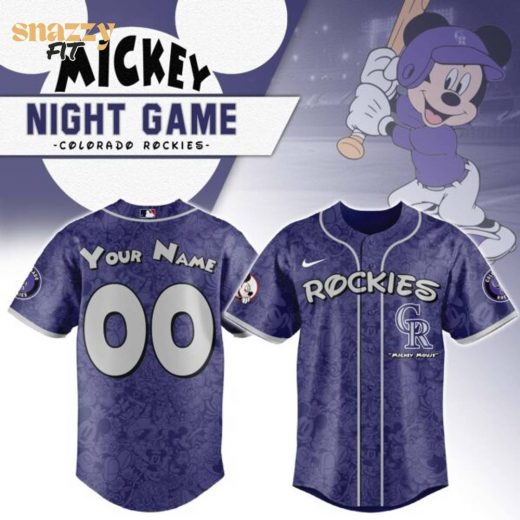 Colorado Rockies Mickey Mouse Night Game Jersey