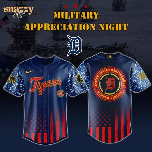 Detroit Tigers Marine Corps Military Appreciation Night Jersey