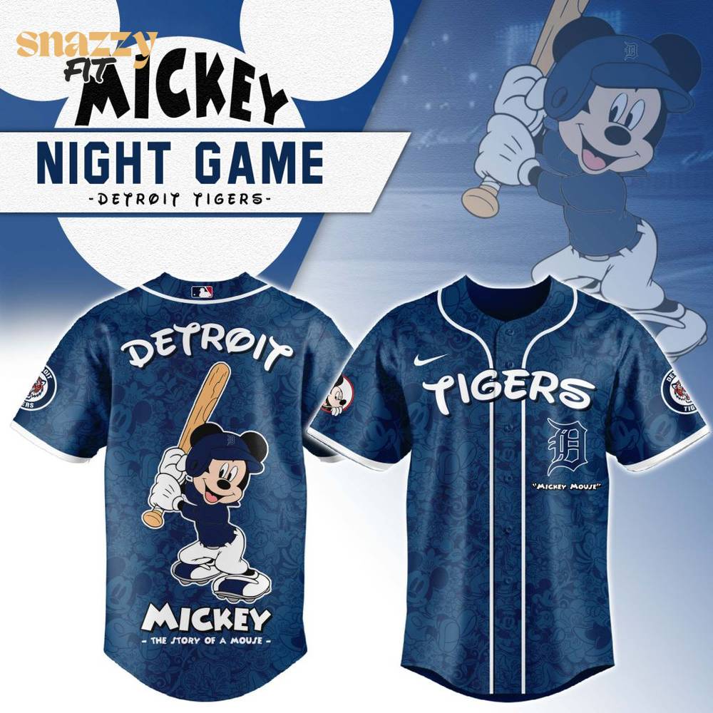 Detroit Tigers Mickey Mouse Jersey Detroit Tigers Mickey Mouse Jersey