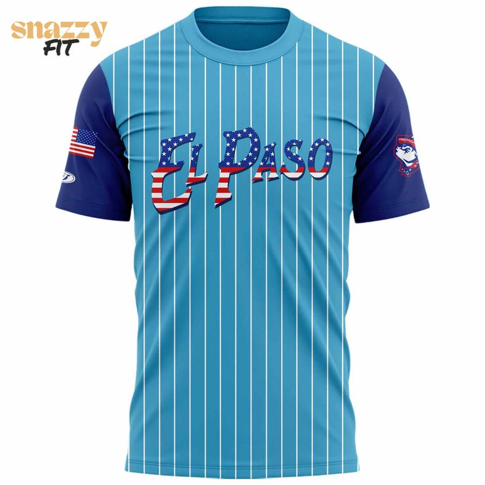 El Paso Locomotive FC Chihuahuas âStars & Stripesâ 2025 Special TShirt El Paso Locomotive FC Chihuahuas âStars & Stripesâ 2025 Special TShirt