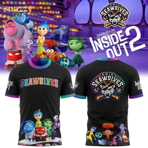 Erie SeaWolves Inside Out 2 New 2025 Tshirt