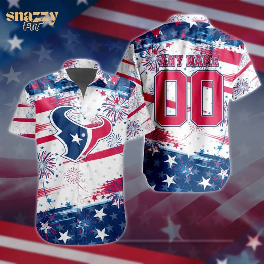 Houston Texans Special Independence Day 4th Of July Hawaiian Shirt