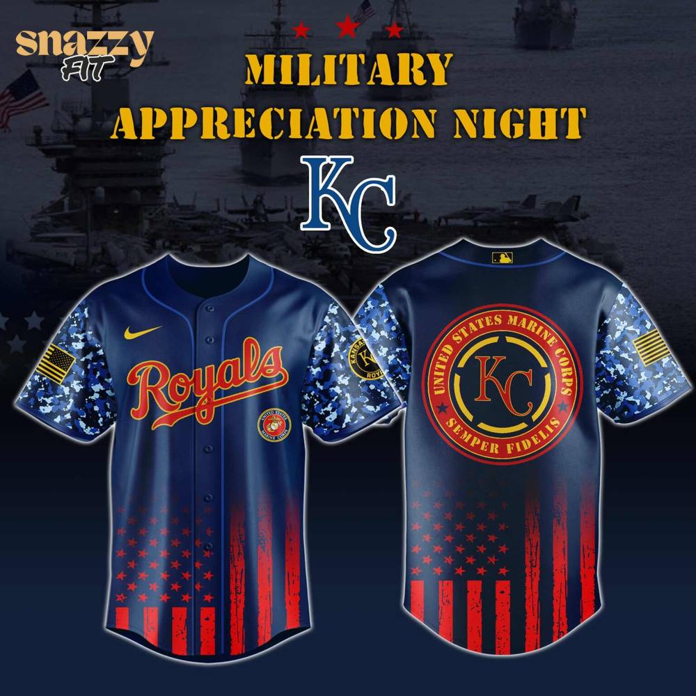 Kansas City Royals Marine Corps Military Appreciation Night Jersey Kansas City Royals Marine Corps Military Appreciation Night Jersey