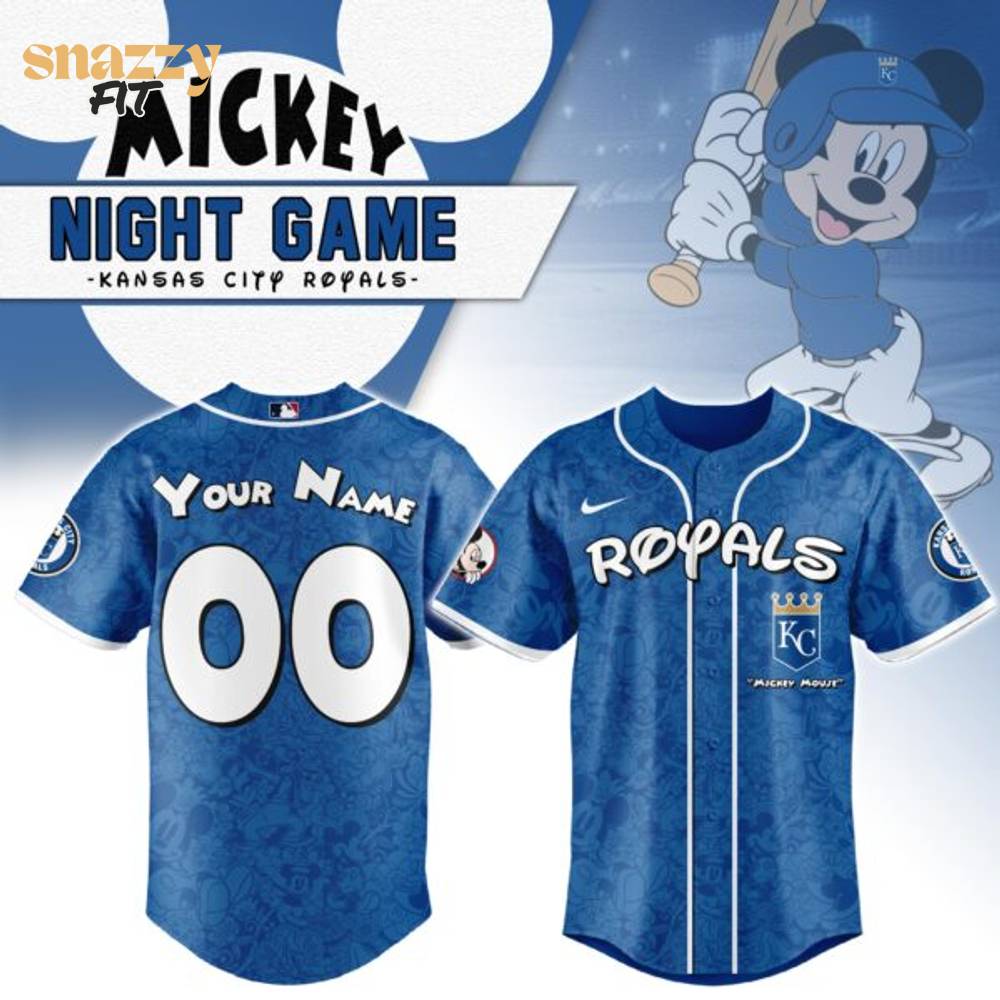 Kansas City Royals Mickey Mouse Night Game Jersey Kansas City Royals Mickey Mouse Night Game Jersey