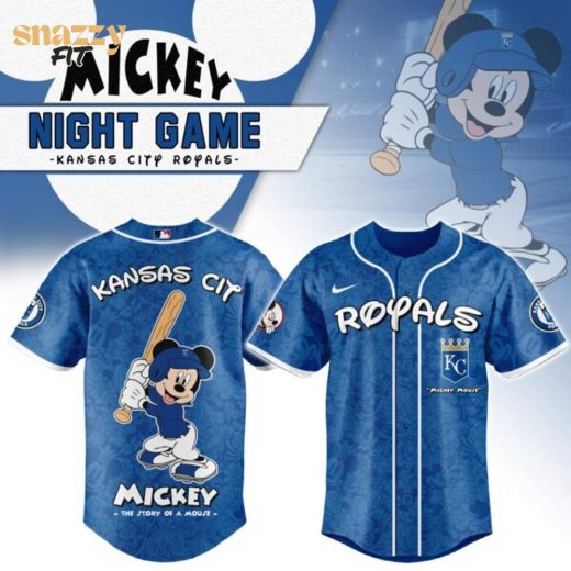 Kansas City Royals Mickey Mouse Night Game Jersey V2