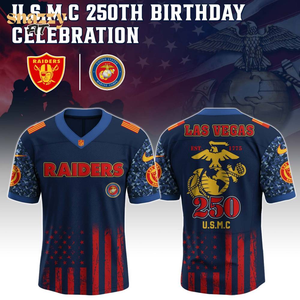 Las Vegas Raiders US U.S.M.C 250th Birthday Limited Edition Jersey Las Vegas Raiders US U.S.M.C 250th Birthday Limited Edition Jersey