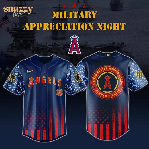 Los Angeles Angel Marine Corps Military Appreciation Night Jersey