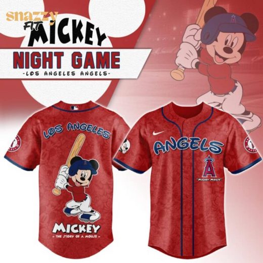 Los Angeles Angels Mickey Mouse Night Game Jersey V2