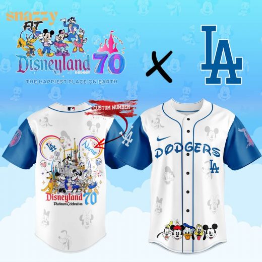 Los Angeles Dodgers Disneyland 70 Magical Year Jersey 2025 V2