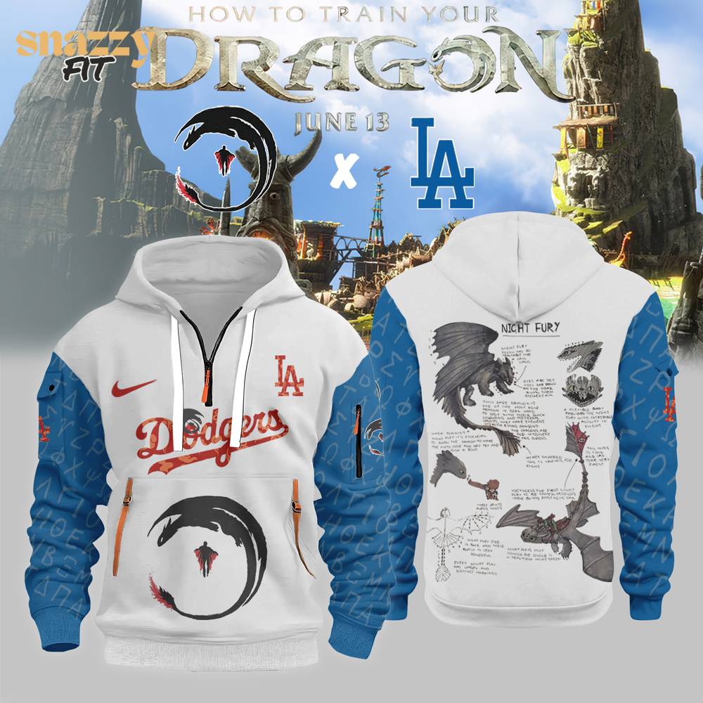 Los Angeles Dodgers How to Train Your Dragon Limited Hoodie 2025 Los Angeles Dodgers How to Train Your Dragon Limited Hoodie 2025
