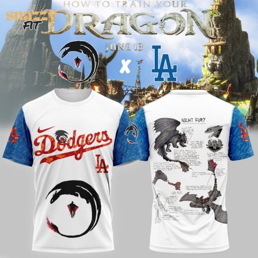 Los Angeles Dodgers How to Train Your Dragon Limited Tshirt 2025