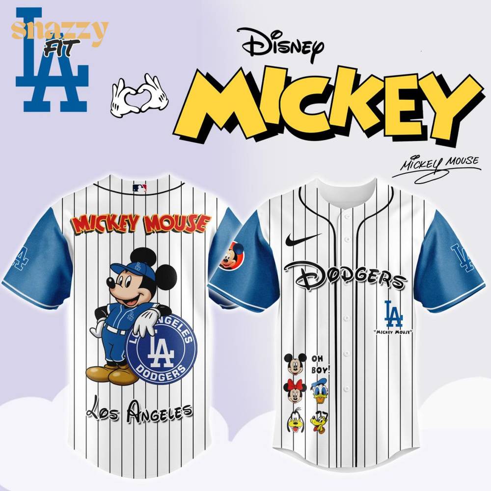 Los Angeles Dodgers Mickey Mouse And Friends Jersey Los Angeles Dodgers Mickey Mouse And Friends Jersey