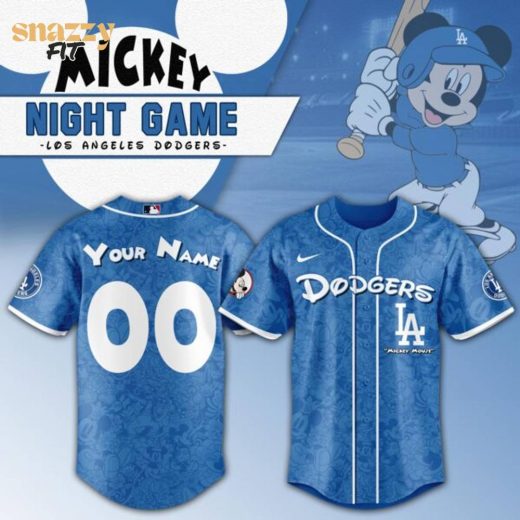 Los Angeles Dodgers Mickey Mouse Night Game Jersey
