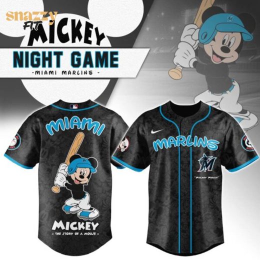 Miami Marlins Mickey Mouse Night Game Jersey V2