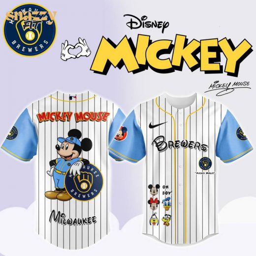 Milwaukee Brewers Mickey Mouse And Friends Jersey