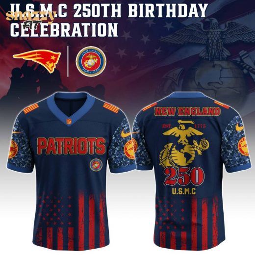 New England Patriots US U.S.M.C 250th Birthday Limited Edition Jersey