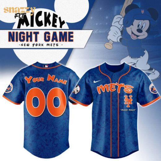New York Mets Mickey Mouse Night Game Jersey