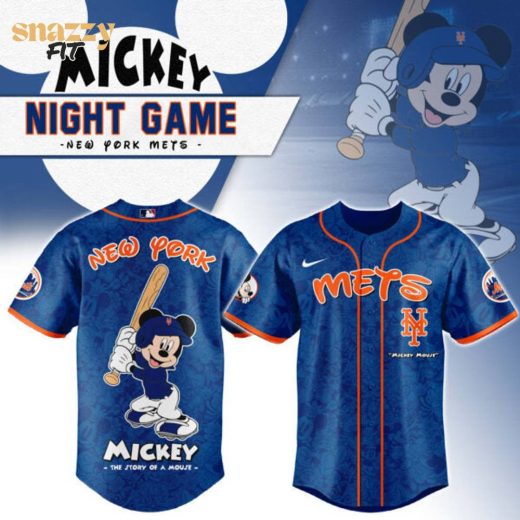 New York Mets Mickey Mouse Night Game Jersey V2
