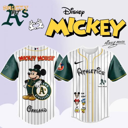 Oakland Athletics Mickey Mouse And Friends Jersey