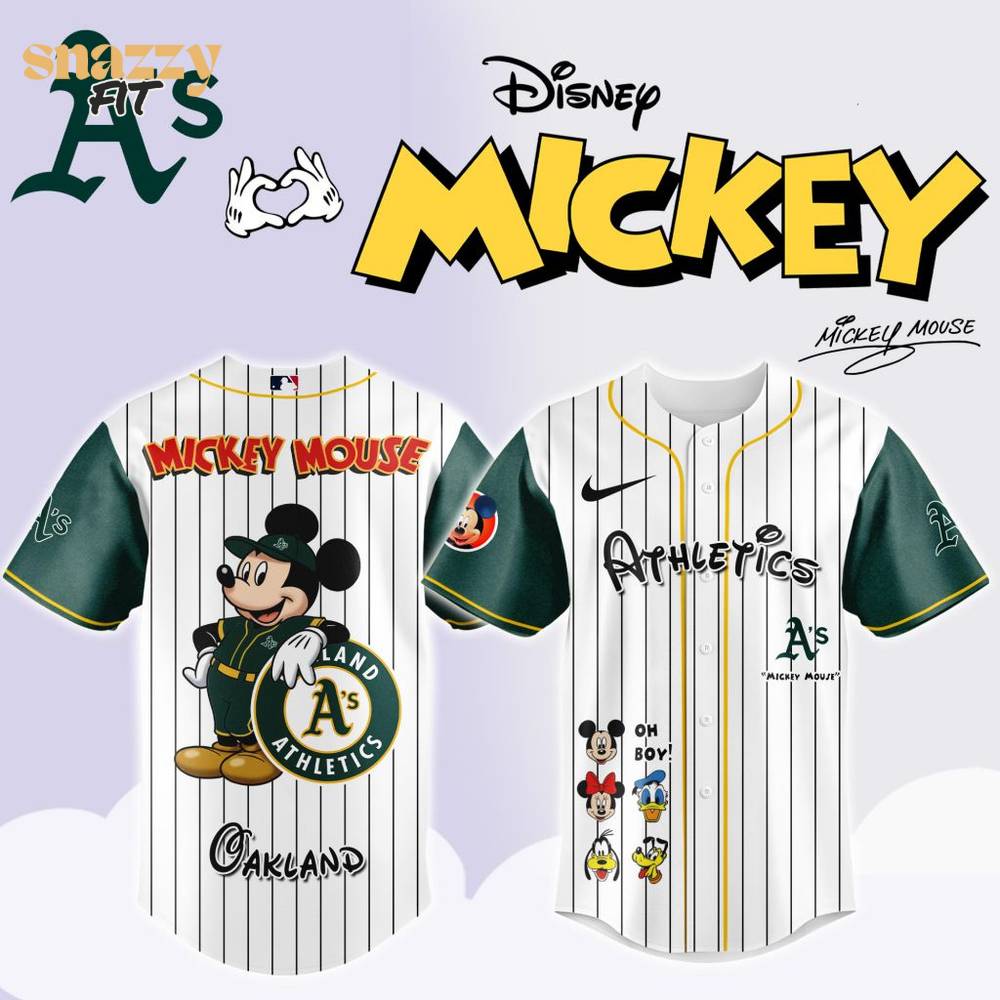 Oakland Athletics Mickey Mouse And Friends Jersey Oakland Athletics Mickey Mouse And Friends Jersey