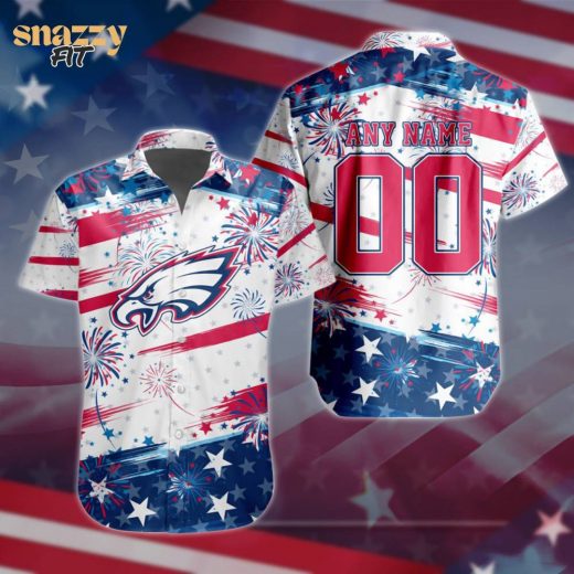 Philadelphia Eagles Special Independence Day 4th Of July Hawaiian Shirt