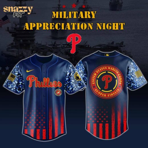 Philadelphia Phillies Marine Corps Military Appreciation Night Jersey