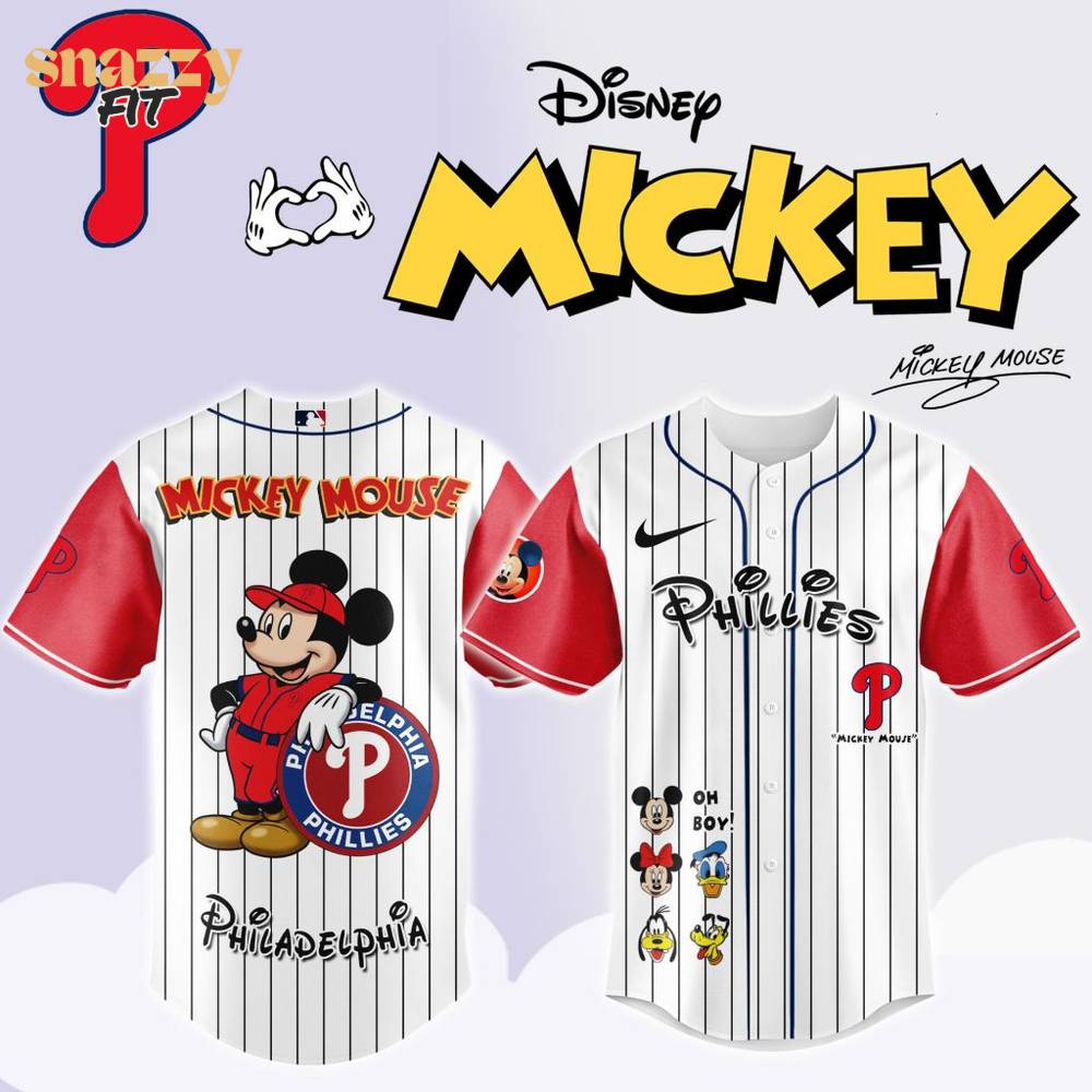 Philadelphia Phillies Mickey Mouse And Friends Jersey Philadelphia Phillies Mickey Mouse And Friends Jersey