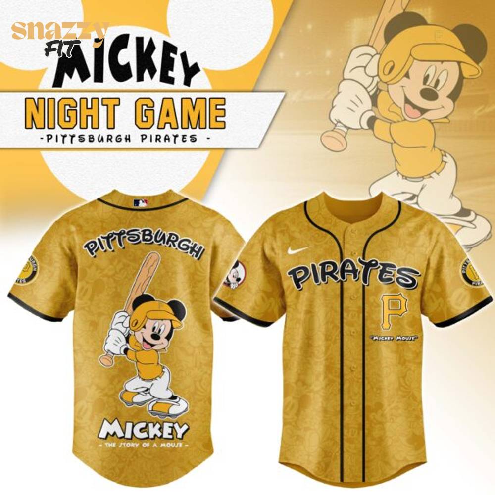 Pittsburgh Pirates Mickey Mouse Night Game Jersey Pittsburgh Pirates Mickey Mouse Night Game Jersey