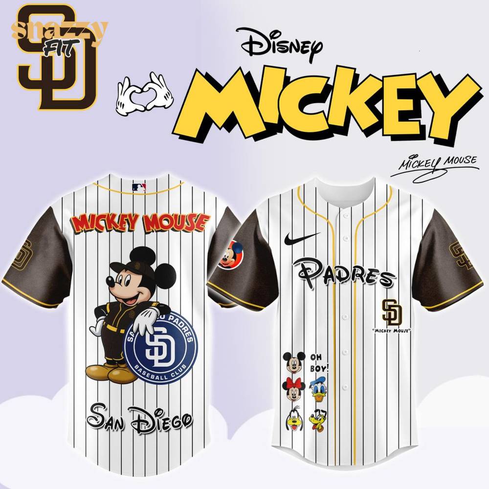 San Diego Padres Mickey Mouse And Friends Jersey San Diego Padres Mickey Mouse And Friends Jersey