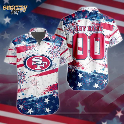 San Francisco 49ers Special Independence Day 4th Of July Hawaiian Shirt