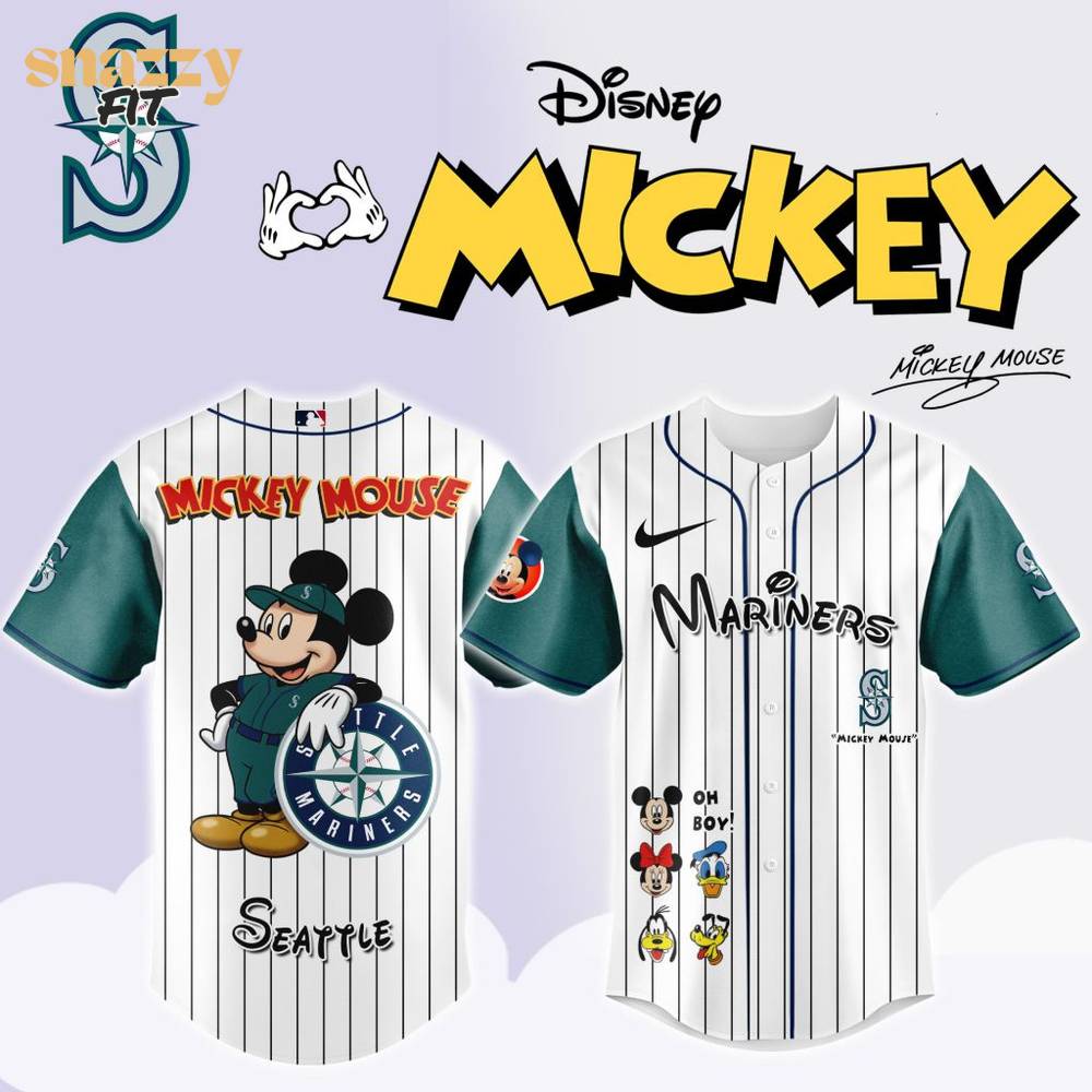 Seattle Mariners Mickey Mouse And Friends Jersey Seattle Mariners Mickey Mouse And Friends Jersey