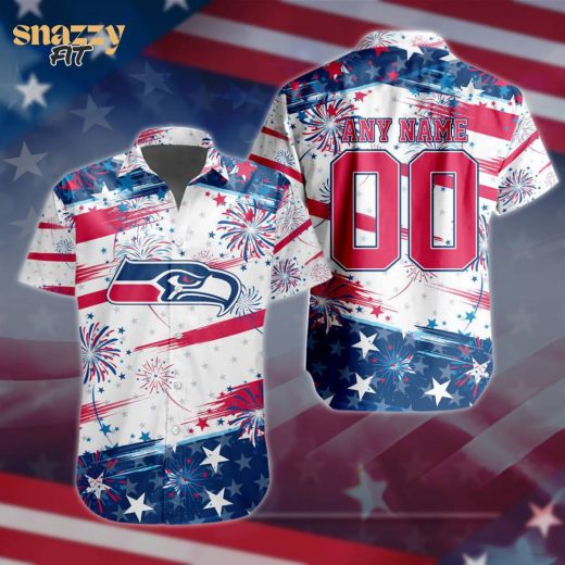 Seattle Seahawks Special Independence Day 4th Of July Hawaiian Shirt