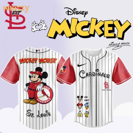 St. Louis Cardinals Mickey Mouse And Friends Jersey