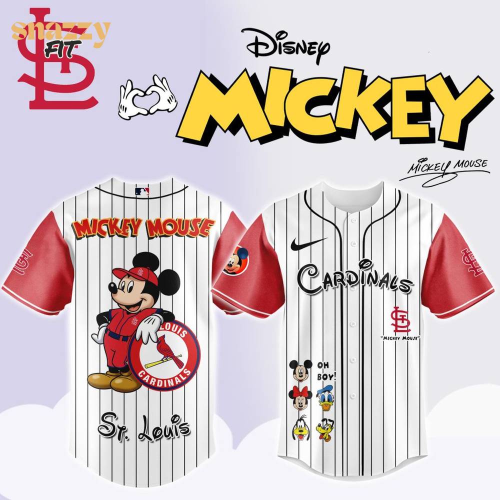 St. Louis Cardinals Mickey Mouse And Friends Jersey St. Louis Cardinals Mickey Mouse And Friends Jersey