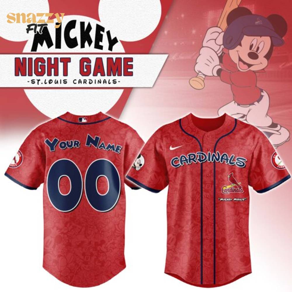 St.Louis Cardinals Mickey Mouse Night Game Jersey St.Louis Cardinals Mickey Mouse Night Game Jersey