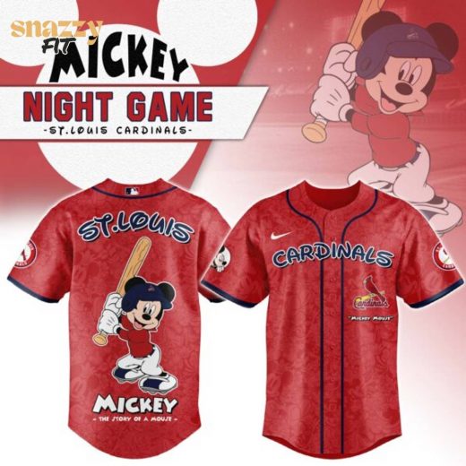 St.Louis Cardinals Mickey Mouse Night Game Jersey V2