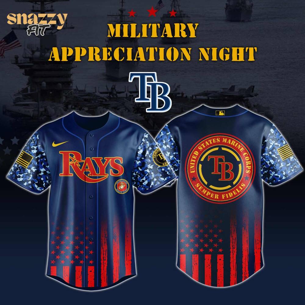 Tampa Bay Rays Marine Corps Military Appreciation Night Jersey Tampa Bay Rays Marine Corps Military Appreciation Night Jersey
