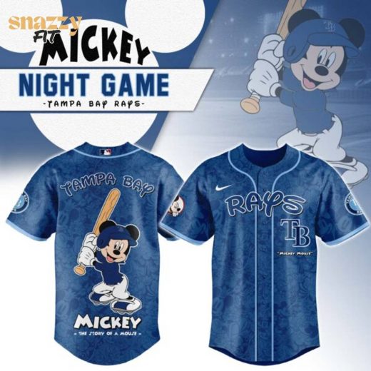 Tampa Bay Rays Mickey Mouse Night Game Jersey V2