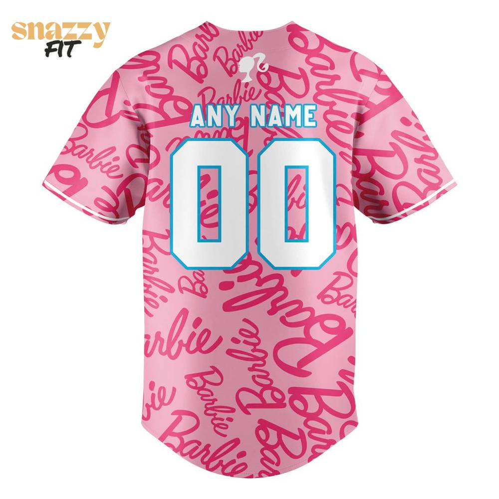 Texas Rangers Barbie Night Game Custom Pink Jersey Texas Rangers Barbie Night Game Custom Pink Jersey