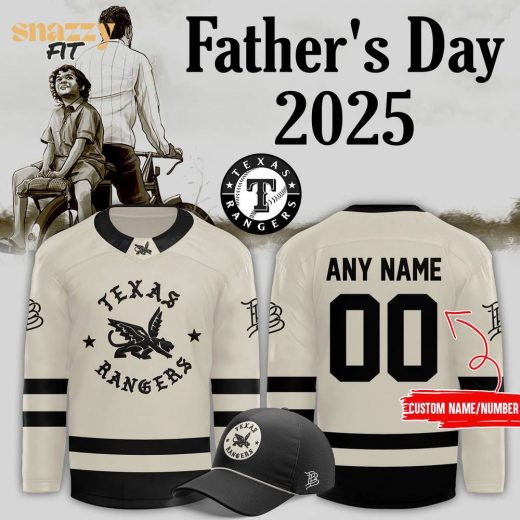 Texas Rangers Branded Bills Fatherâs Day Hockey Jersey