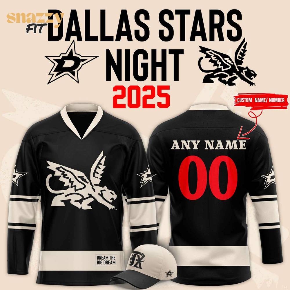 Texas Rangers Dallas Stars Night Hockey Black Jersey Texas Rangers Dallas Stars Night Hockey Black Jersey