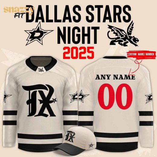 Texas Rangers Dallas Stars Night Hockey Jersey