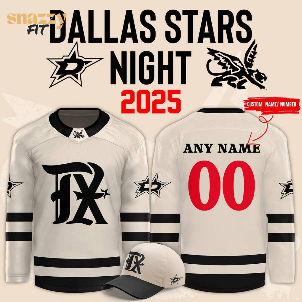 Texas Rangers Dallas Stars Night Hockey Jersey Texas Rangers Dallas Stars Night Hockey Jersey