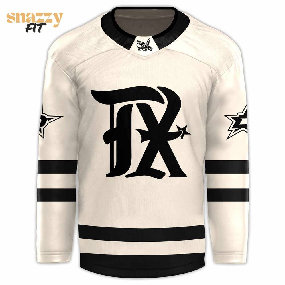 Texas Rangers Dallas Stars Night Hockey Jersey Texas Rangers Dallas Stars Night Hockey Jersey
